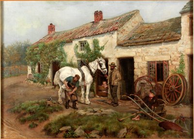 鍛冶屋、ヘクサムブリッジエンド、1885 作： Ralph Hedley
