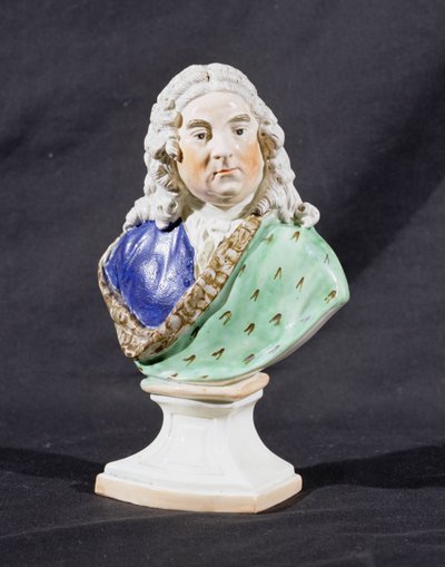 ジョージフレデリックヘンデルのスタッフォードシャーポートレートバスト（1685-1759）（鉛釉陶器） 作： Ralph Junior Wood