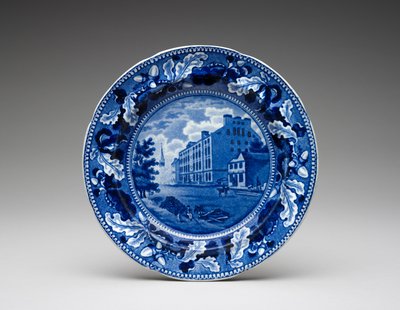 プレート、c。 1831-1832（転写印刷された鉛釉陶器） 作： Ralph Stevenson