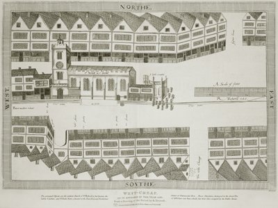 1585年に登場したウェストチープ、バーソロミューハウレット（1767-1827）によって刻まれた1814年 作： Ralph Treswell