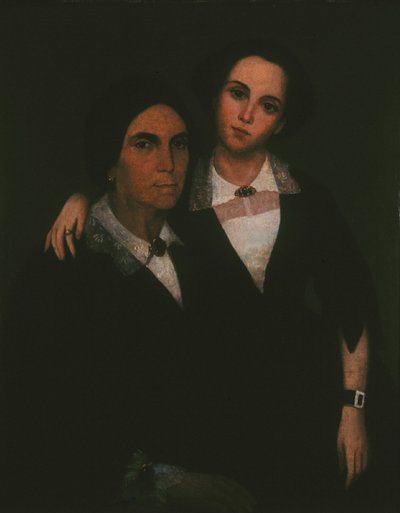 無題（ブエナベンチュラ・ヴァレンティン氏の母と娘） 作： Ramón Atiles y Pérez