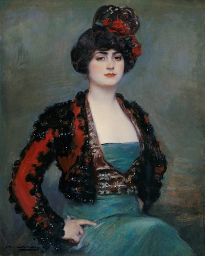 ジュリア - カサス、ラモン (1866-1932) - c. 1915 - キャンバスに油彩 - 85x67 - カルメン・ティッセン美術館、マラガ 作： Ramón Casas