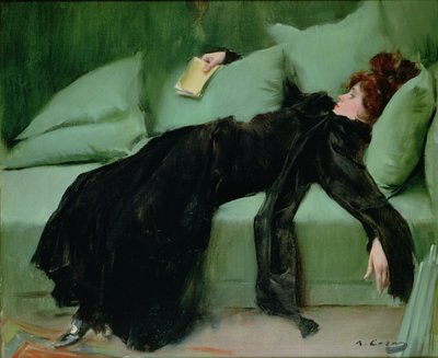 ボールの後（キャンバスに油彩） 作： Ramon Casas i Carbo