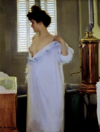 お風呂の前に 作： Ramon Casas i Carbo