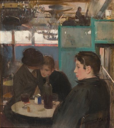 ムーランドゥラガレットのインテリア 作： Ramon Casas i Carbo