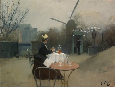 屋外 作： Ramon Casas i Carbo