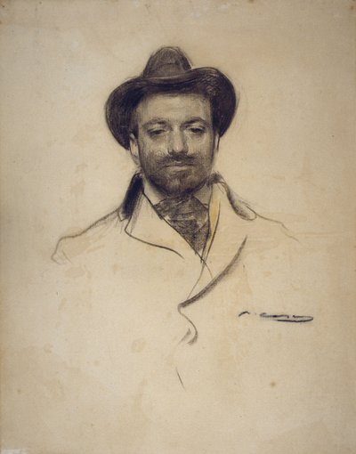 ジョセップ・マリア・サート1874-1945の肖像 作： Ramon Casas i Carbo