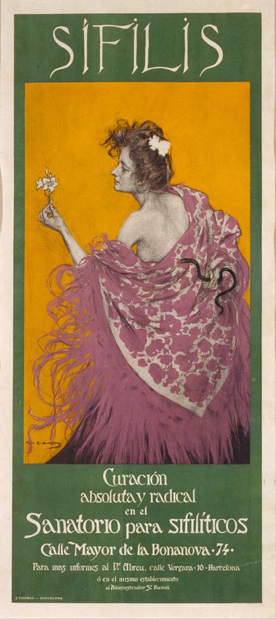 梅毒ポスター 作： Ramon Casas i Carbo