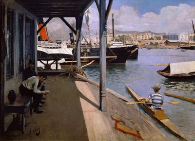 バルセロナのヨットクラブ 作： Ramon Casas i Carbo