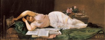 うそつき女。ラモン・マルティ・イ・アルシーナ（1826-1894）の作品。油彩・キャンバス。スペイン、エル・ヴァンドレル。パウ・カザルス美術館。 作： Ramón Martí Alsina