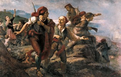 スペイン独立戦争。ブルックのカタルーニャ民兵 作： Ramón Martí Alsina