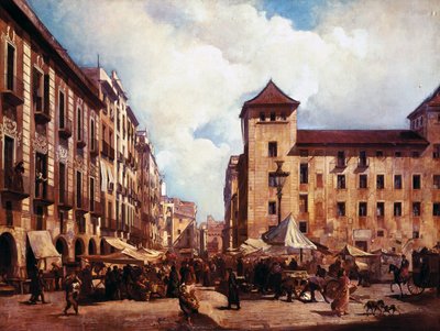 "バルセロナの古い散歩道" (Els Encants Vells) 作： Ramón Martí Alsina