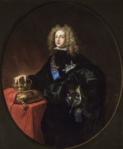 フィリップ5世 (スペイン王) - アカデミックアート: フィリップ5世 (1683-1746) の肖像, スペイン王モスケラ・ルイス・ヴィダル, ラモン (1842-1908) 作： Ramon Mosquera Ruiz Vidal