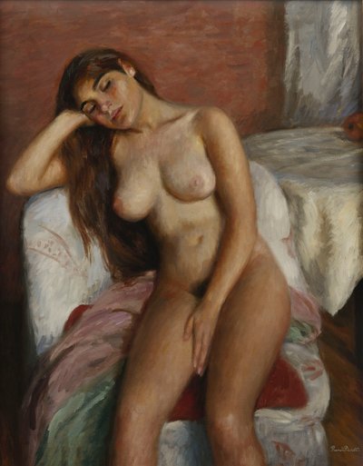 若い女性はリラックス。若い女性、 作： Ramon Pichot Gironés