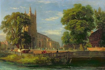 クロイドン教区教会、1839 作： Ramsay Richard Reinagle