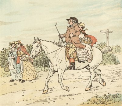 農夫は彼の灰色の雌馬を腐敗させました 作： Randolph Caldecott