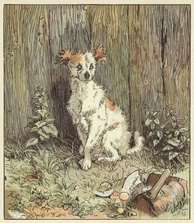 An Elegy On The Death Of A Mad Dog (カラーリトグラフ) 作： Randolph Caldecott