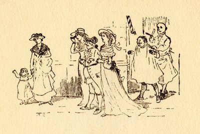 傍観者たちは1878年、1919年にジョンギルピンが疾走するのを見ます。 作： Randolph Caldecott