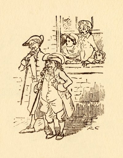 傍観者たちは1878年、1919年にジョンギルピンが疾走するのを見ます。 作： Randolph Caldecott