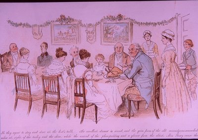 クリスマスディナー 作： Randolph Caldecott