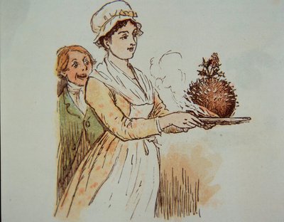 クリスマスプディング 作： Randolph Caldecott
