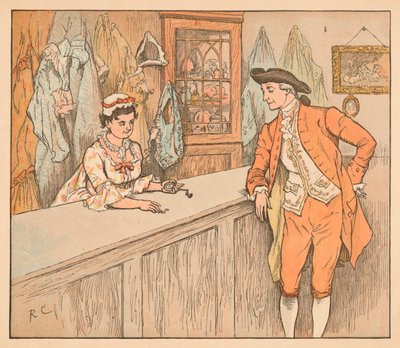 質屋の顧客、c1885、1934。 作： Randolph Caldecott