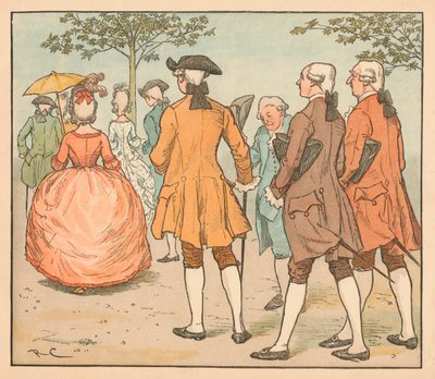 彼女の愛が求められた... 20ボー以上で、c1885、1934。 作： Randolph Caldecott