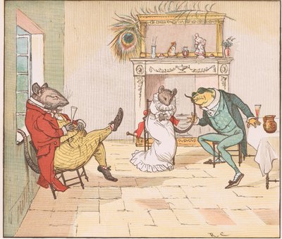 祈り、カエルさん、歌をくれませんか 作： Randolph Caldecott