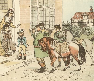 コック馬に乗ってバンバリークロスに行く 作： Randolph Caldecott