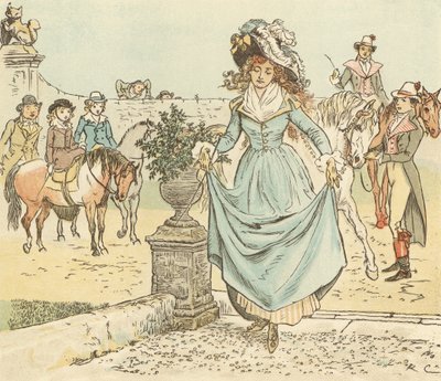 コック馬に乗ってバンバリークロスに行く 作： Randolph Caldecott