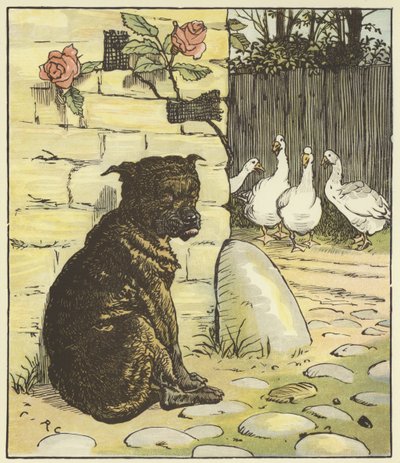 ジャックが建てた家」（カラーリトグラフ 作： Randolph Caldecott