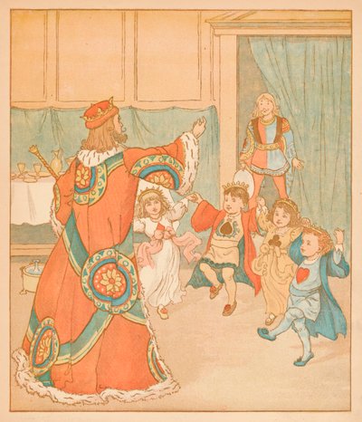キングオブハート、それらのタルトのために呼ばれた、1880。 作： Randolph Caldecott