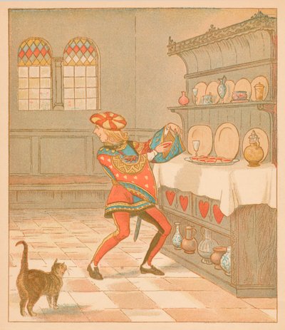 ハートのナイフ、彼はそれらのタルト1880を盗みました。 作： Randolph Caldecott