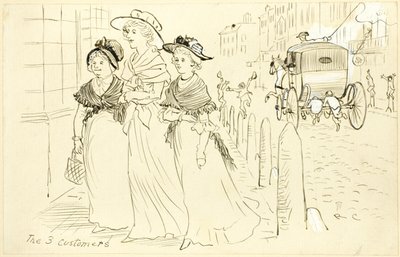 3人の顧客 作： Randolph Caldecott