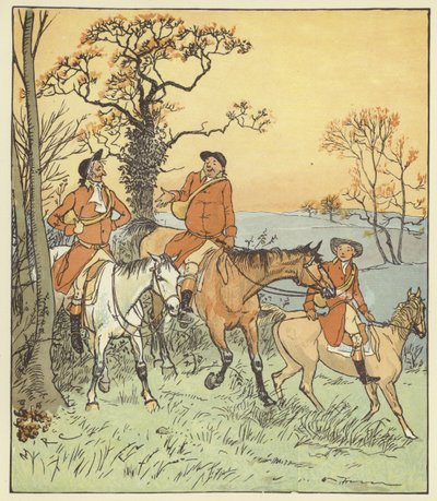 三人の陽気な猟師 作： Randolph Caldecott