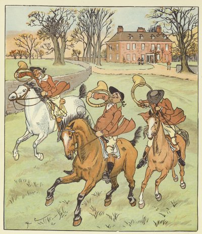 三人の陽気な猟師 作： Randolph Caldecott