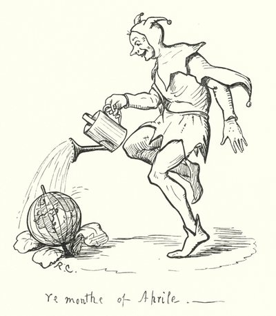4月の様子（彫刻 作： Randolph Caldecott