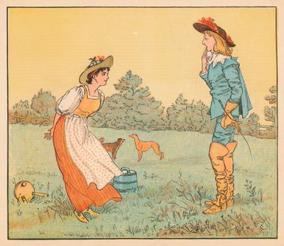 その後、私はあなたと結婚することはできません、私のかわいいメイド！、c1882。 作： Randolph Caldecott