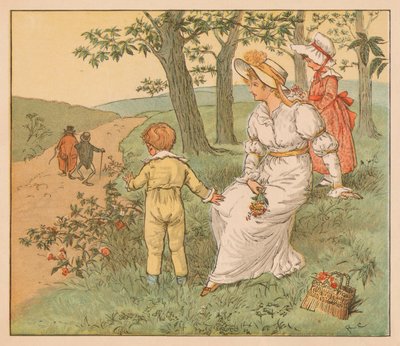 Mouseys Hall、c1883に歩いてください。 作： Randolph Caldecott
