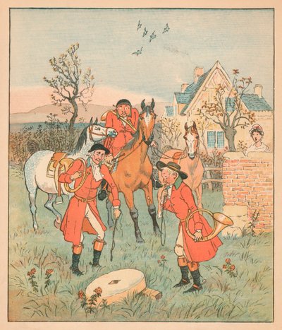 ...彼らが見つけた次のことは、1880年、グリンティン、グリンディングリンドルストーンでした... 作： Randolph Caldecott
