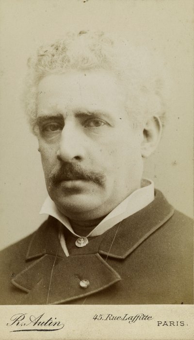 作曲家オリヴィエ・メトラの肖像 1830-1889年、c. 1870年。 作： Raoul Autin