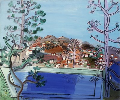 ゴルフ・ファンのプール；ゴルフ・ファンの貯水池 作： Raoul Dufy