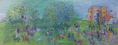 アスコット、1930年頃（キャンバスに油彩） 作： Raoul Dufy