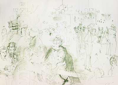 ムーラン・ド・ラ・ギャレットの舞踏会; Bal au Moulin de la Galette 作： Raoul Dufy
