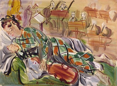 ハーレクインとしてのベルト（油彩・キャンバス） 作： Raoul Dufy