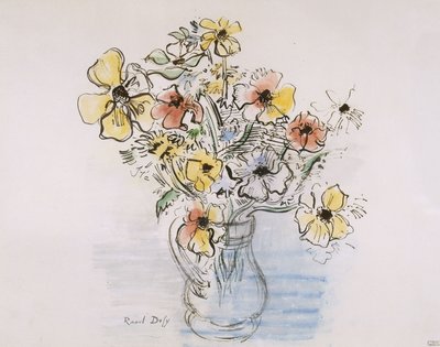 アネモネの花束 作： Raoul Dufy