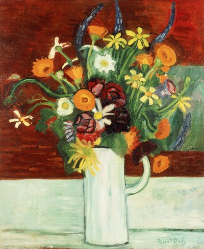 花瓶の花束 作： Raoul Dufy