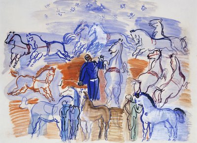 サーカスの馬；サーカスの馬 作： Raoul Dufy