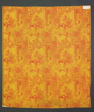 アール・ヌーヴォー風デザインの布（テキスタイル） 作： Raoul Dufy