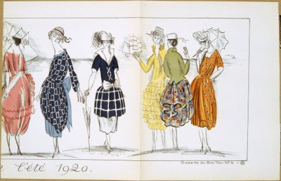 1920年夏のドレス 作： Raoul Dufy